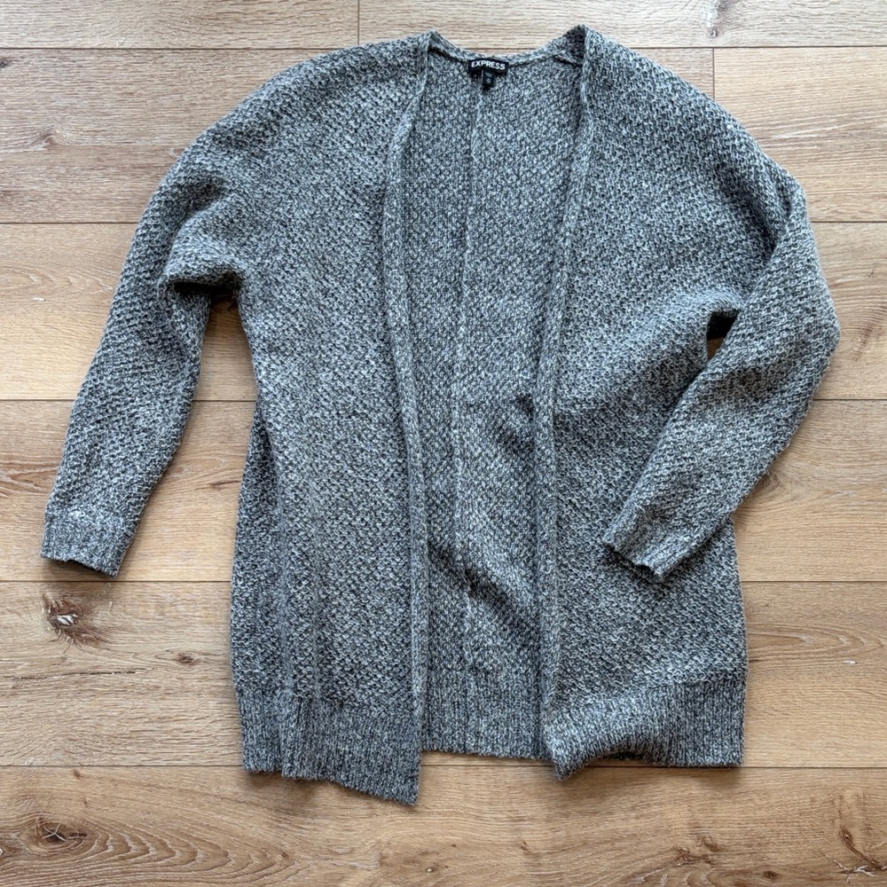 Express Heather Gray Women's Cardigan